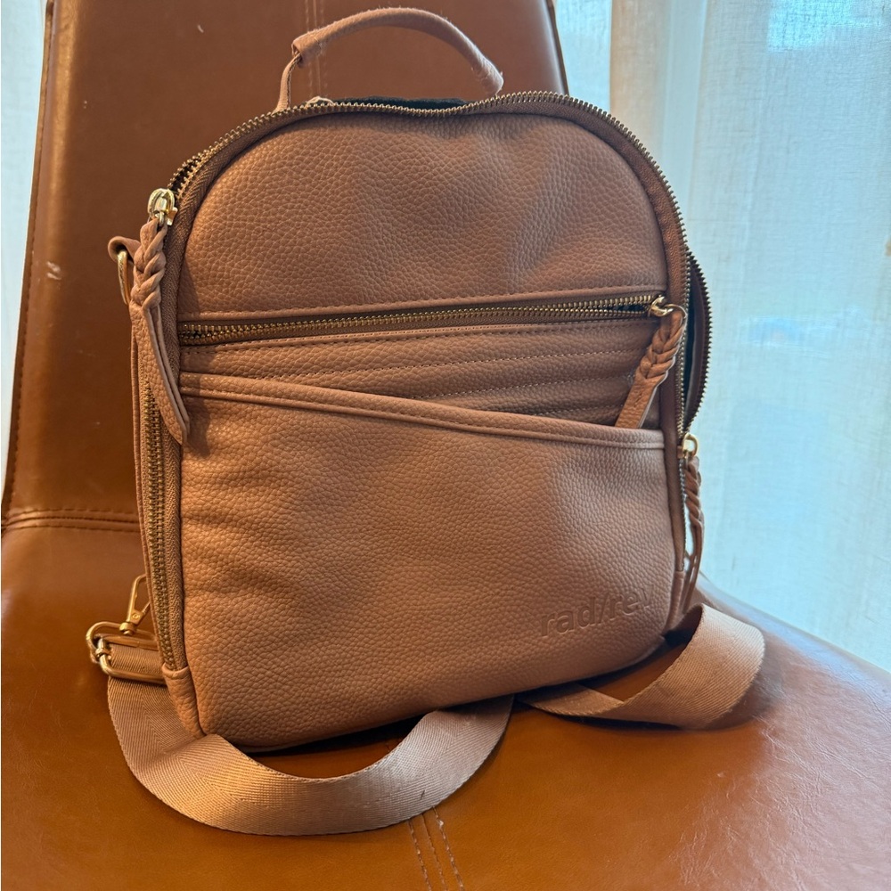 Rad/Rev Tan Leather Backpack